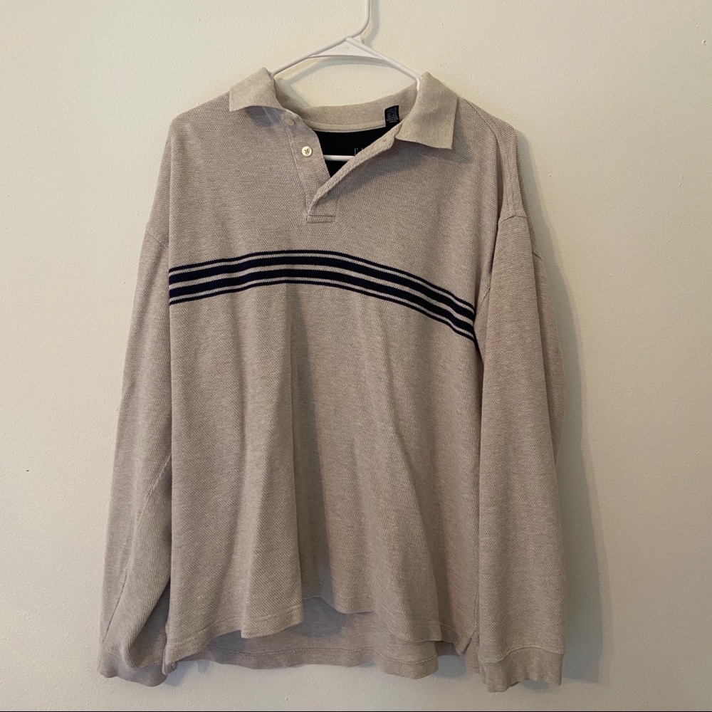 gap long sleeve collared shirt